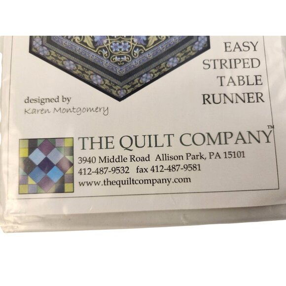 Easy Striped Table Runner Sewing Pattern By The Quilt Company - Picture 4 of 7